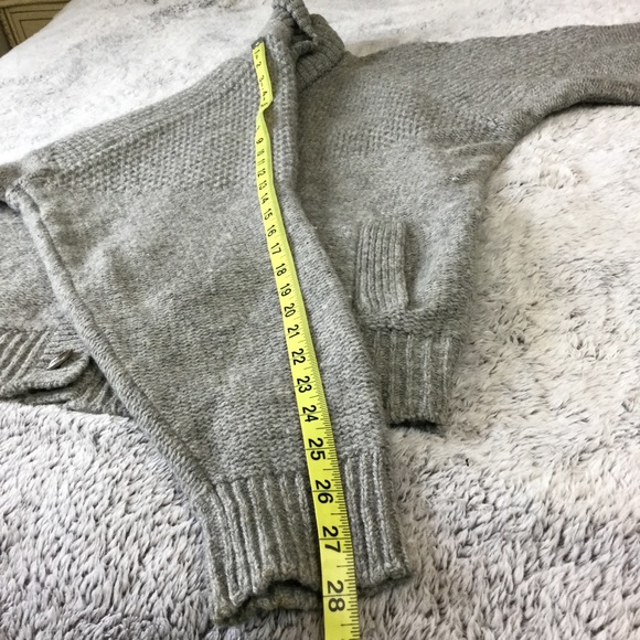 Orvis Wool button down cardigan sweater gray large - Picture 14 of 15